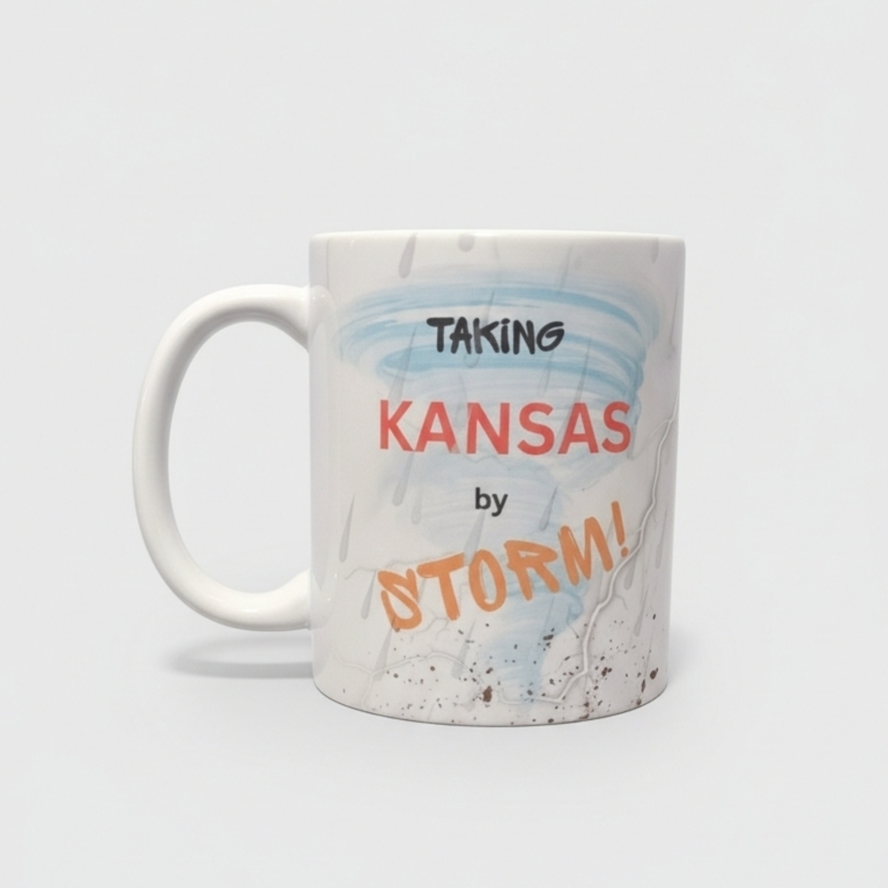 Kansas Storm White Ceramic Mug